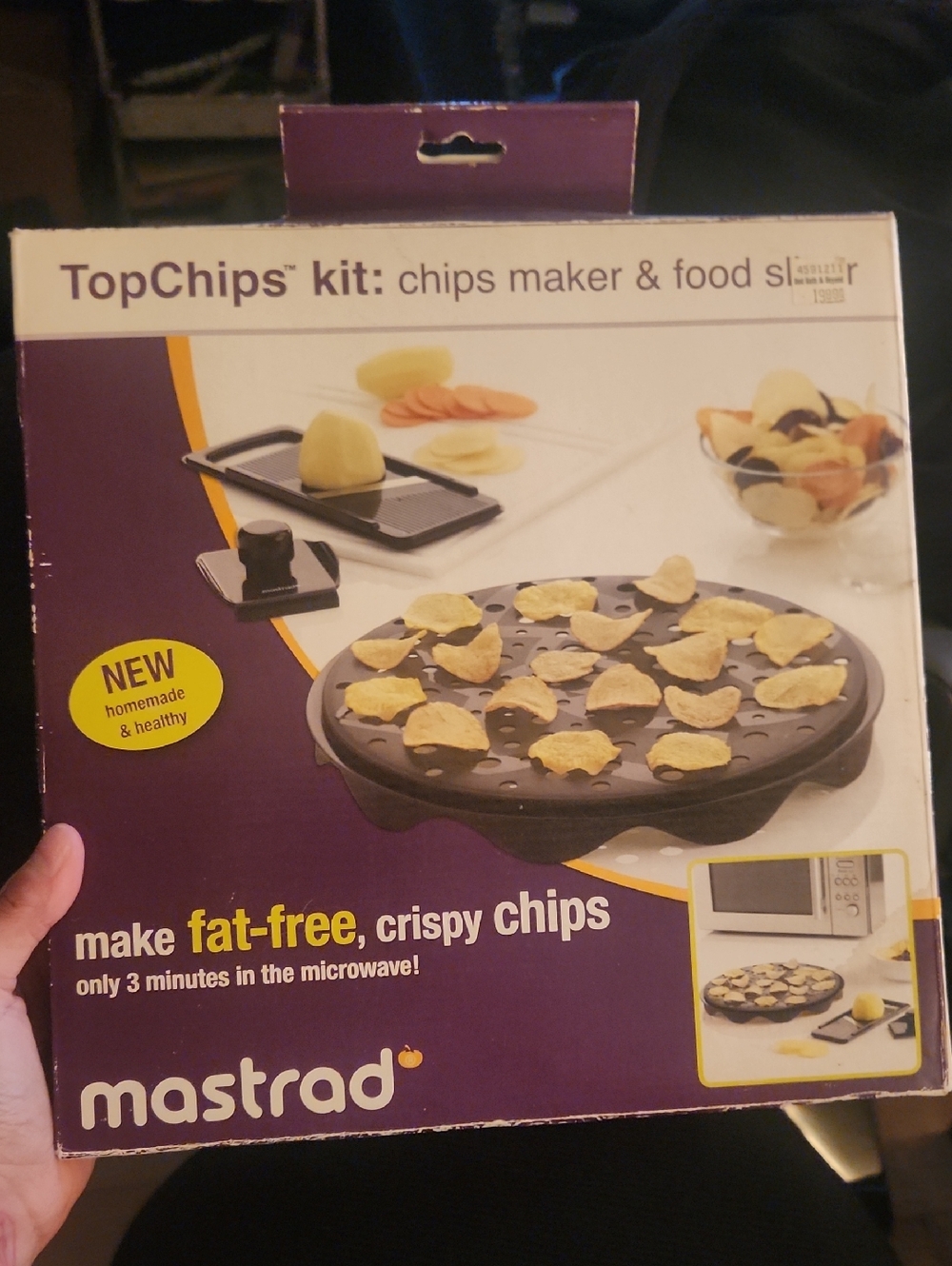 NWT Mastrad TopChips Kit - Black Chip Maker